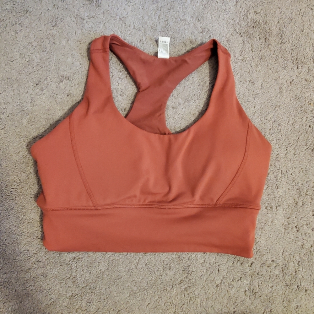 Burnt orange yoga top